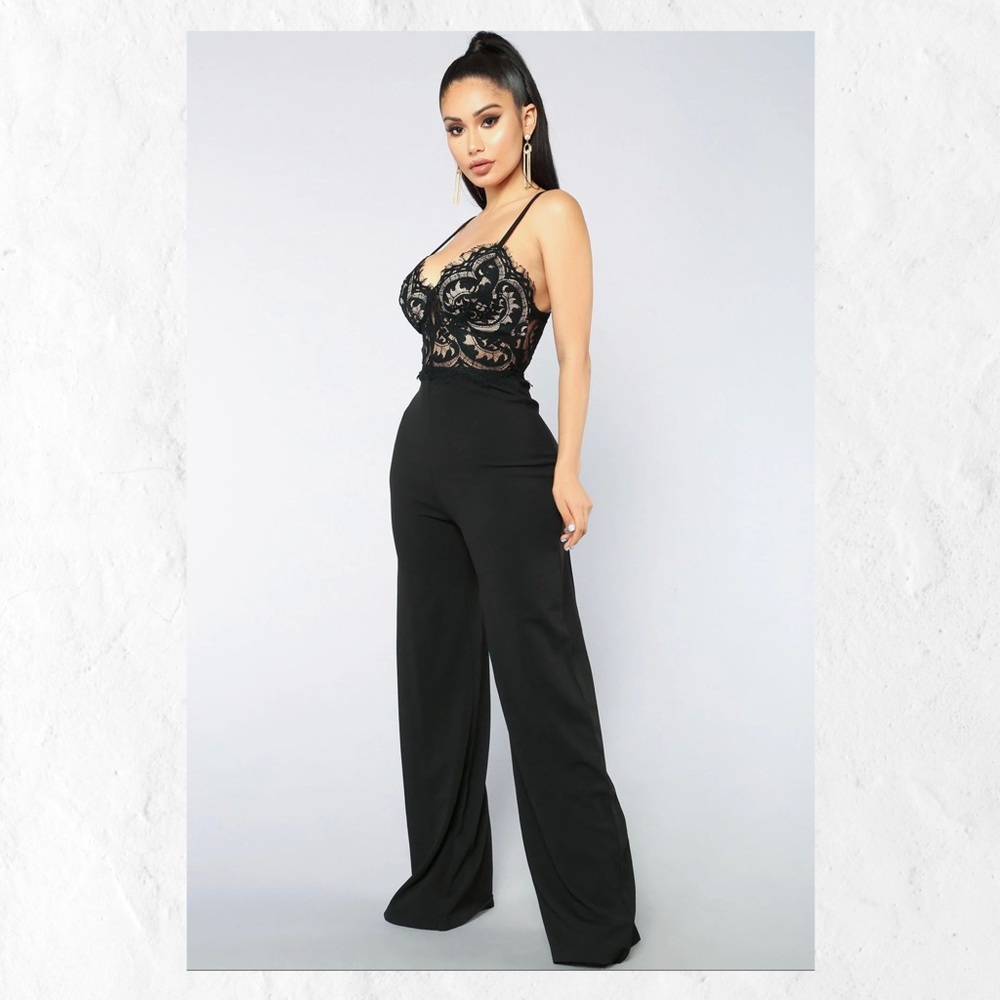 Roof Top Date Lace Jumpsuit